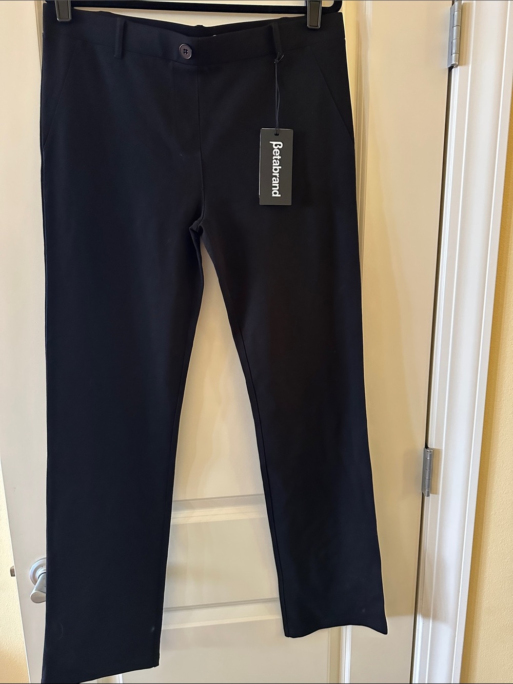 Betabrand Black Slim Trousers